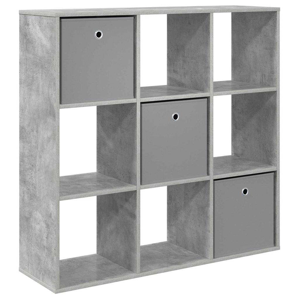 Grey Concrete Sideboard with Drawers 102 x 31 x 99.5 cm