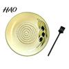 Handheld Vegetable Grinder Ceramic Garlic Ginger Grater, 2-in-1 Manual Shredder Plate for Kitchen Cooking, Flat Sturdy Food Grater Base Easy-Clean