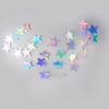 Laser Silver Moon Star Garland Banner Bedroom Wall Hanging Ornament Aldut Kids Birthday Party Decoration Banner Wedding Supplies