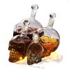 Crystal Head Vodka Bottle Skull Head Bottles Creative Gothic Wine Glass Bottle with Tap