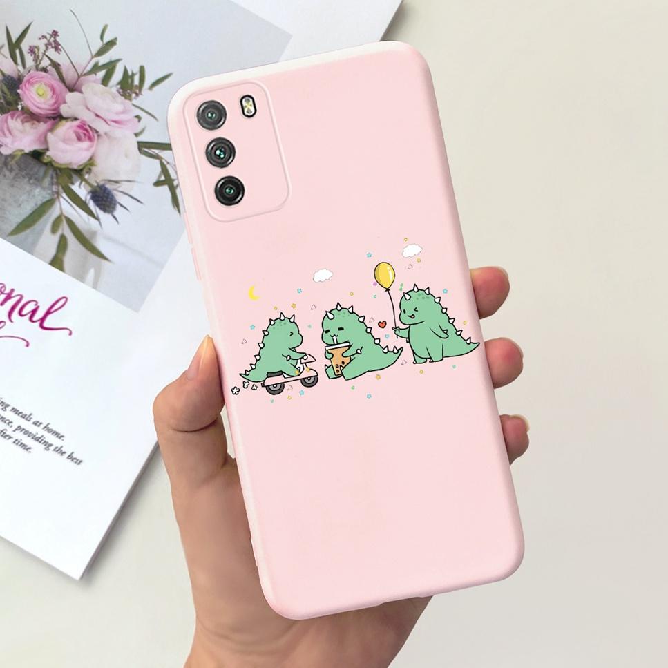 For Xiaomi Poco M3 Case Fashion Design Love Silicone Soft Matte Back Cover Coque For Xiaomi Poco m 3 M3 Bumper Phone Case Funda