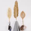 Organization For Towel Clothes Leaf Shape Hanging Storage Rack Wrought Iron Hook Wall Hanger