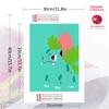 Piplup and Bulbasaur 100% Round Full Drill 5D DIY Diamond Painting Embroidery Cross Stitch Rhinestone Décor
