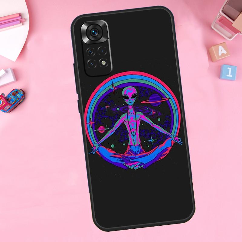 Инопланетное Кавайное Искусство Для Чехла На Телефон Xiaomi Redmi Note 14 13 10 11 12 15 Pro Plus Для Redmi 15C 13C 12C 10C 14C 15
