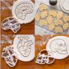 Creative Skull Head Cookie Cutters Molds Skull Head Biscuit Embossing Mould Fondant Pastry Mold DIY Cake Decorating Baking Tool