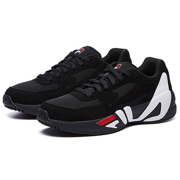 Fila Сногсшибательные Повседневные Удобная Ткань Синтетическая Кожа Амортизирующие Износостойкие Низкие Тренировочные Кроссовки Мужские кроссовки F52M041107FBK