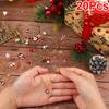 20PCS Christmas Multi-element Pendant Bracelet Ornament Keychain Alloy Creativity DIY Gift Accessories