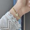 Элегантные корейские браслеты со стразами, золотой цвет, браслет с подвесками для женщин, модные ювелирные аксессуары, вечерние