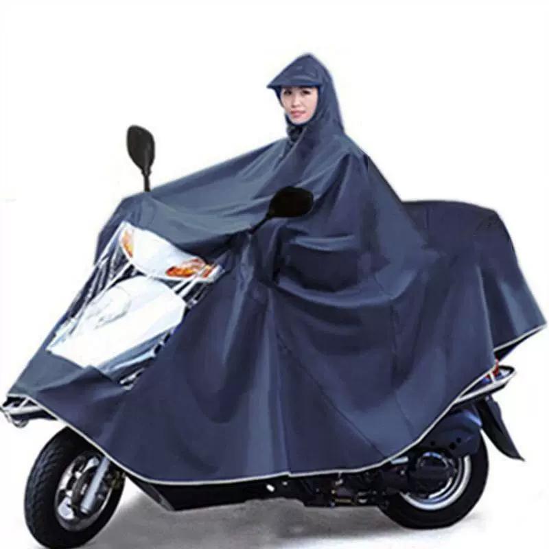 New Model Raincoat for Two-Person Electric Scooter/Motorcycle, Adult Riding Poncho for Single Rider, Enlarged and Thickened