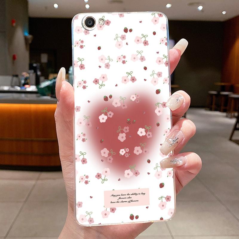 Case For Vivo Y55 Y55S Y55L Y55A 1603 1610 Back Cover Clear Luxury Butterfly Fashion Flowers Soft Silicone TPU Jelly Phone Case