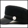 Marine Gothic Going CZ315 [White Fang] Cap, Black, Casquette, Lolita, Hat, Out, Travel, Stylish, Women's, (Black)
