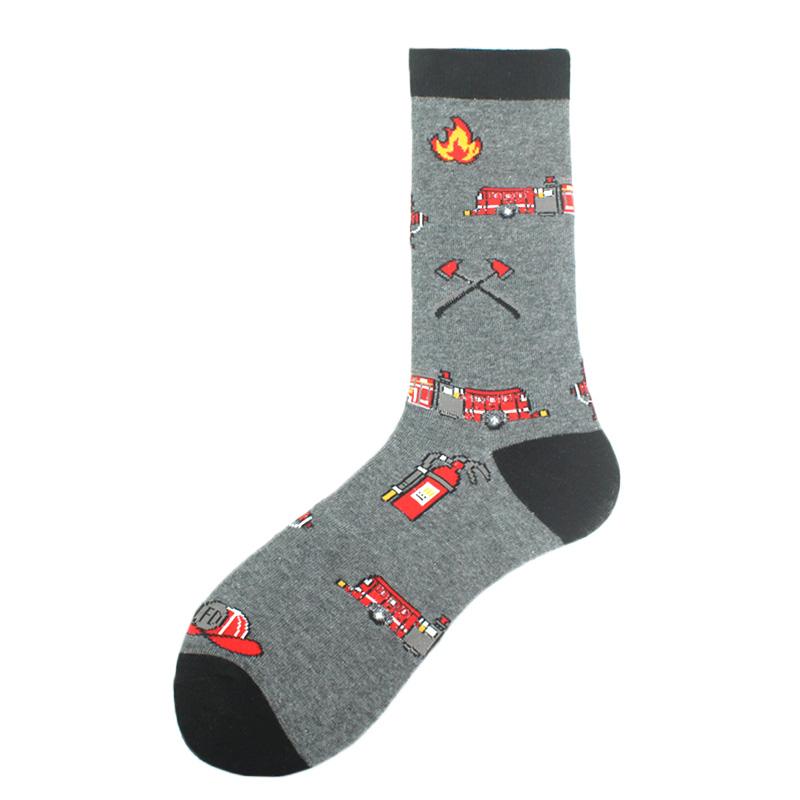 Happy Design Funny Socks Men Unisex Sheep Beer Dinosaur Pattern Sokken Divertidos Jacquard Calcetines Unisex Hip Hop Skateboard