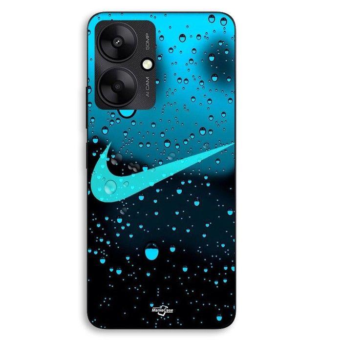 Coque de téléphone - MANIACASE - Xiaomi Redmi 13C 5g - Silicone TPU - Motif goutte d'eau - Noir