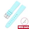 Silicone Strap for Swatch X Omega Moonswatch Stainless Steel Buckle 20mm 22mm Men Women Soft Waterproof Replace Watch Band