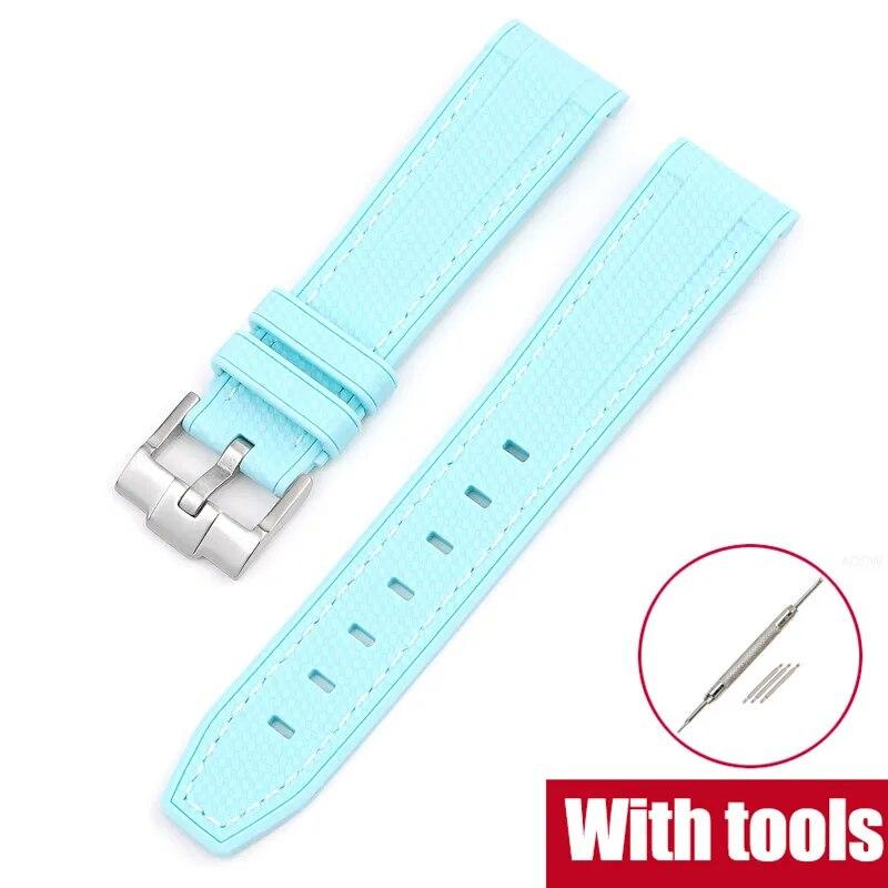 Silicone Strap for Swatch X Omega Moonswatch Stainless Steel Buckle 20mm 22mm Men Women Soft Waterproof Replace Watch Band