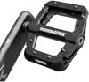 GORIX Bicycle Pedals Wide Road Bike Cross Bike MTB Bicycle Flat Pedals Black (GX-H55) Anti-Slip (Strong Pedals) (Black)