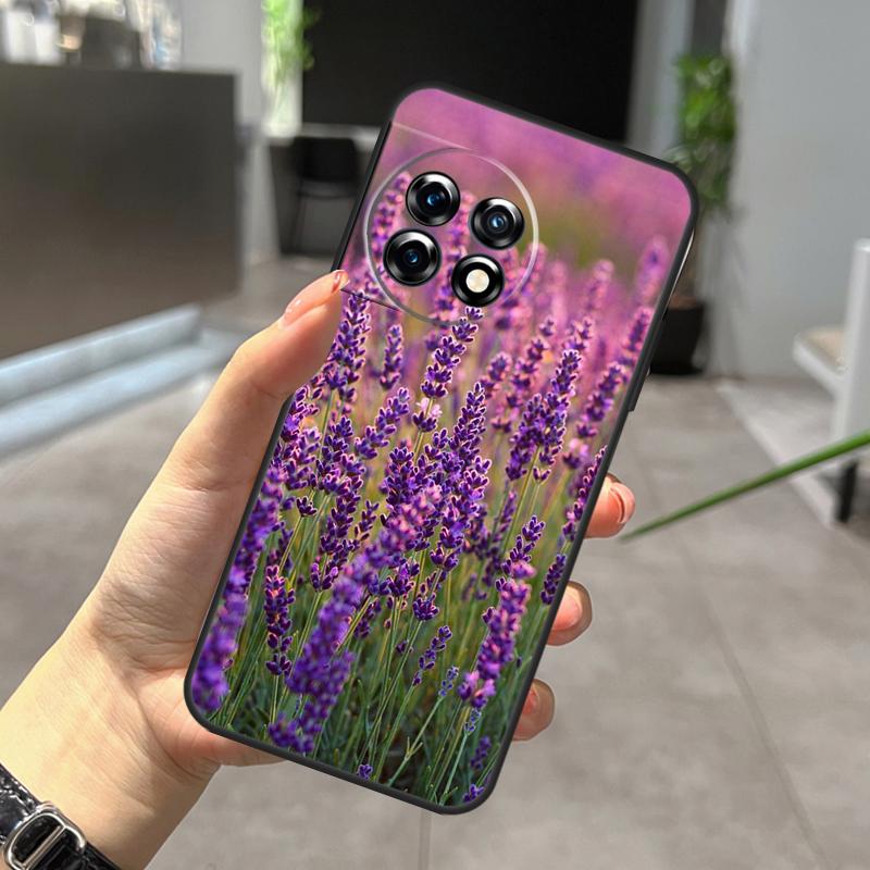 Чехол с цветами лавандового цвета для OnePlus Nord CE 5 2 3 4 Lite N30 N20 OnePlus 15 13 12 11 9 10 Pro 10T 13R 15R
