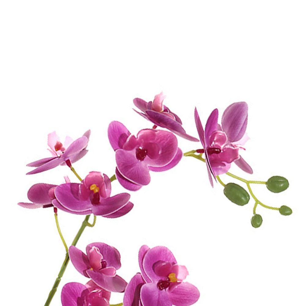 Яркая искусственная орхидея бонсай в горшке Real Touch искусственная орхидея цветочный сад украшение дома