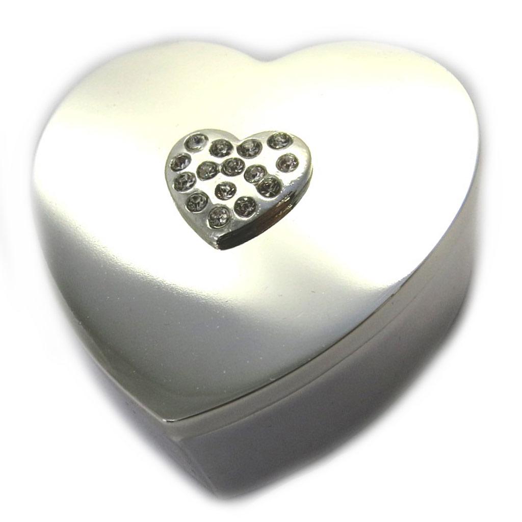 Les Trésors De Lily [M3175] - Coffret à Bijoux 'Sissi' argenté (love)