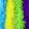 DIY Turkey Marabou Feather Boas 90 Grams Purple 2 Meters Scarf Wedding Dress Shawl Decorative Feathers DIY Creative Helloween Craft