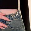 Five Pointed Star Jeans Buttons Butterfly Adjustable Pants Pins Fixed Waist Tightening Tool Safety Pins Dress Decoration
