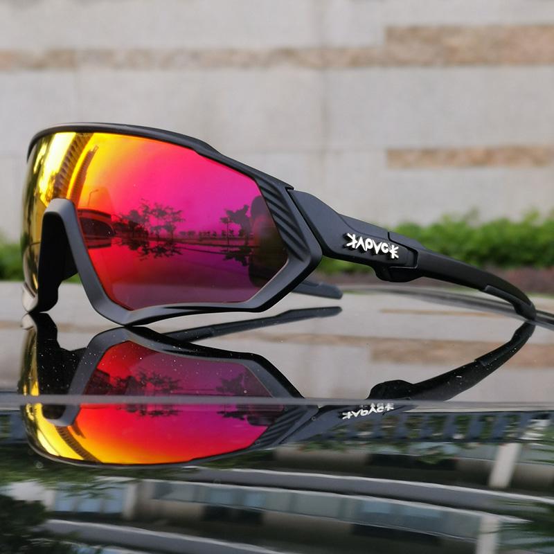 Polarized Sport 5 Lens Cycling Glasses Bike Mtb Sunglasses Men Women Fishing Running Goggles Fashion Safety Bicycle Eyewear