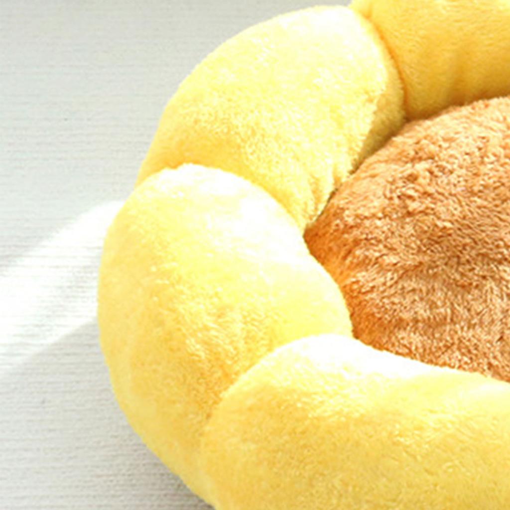 Кровать для домашних животных, милая, в форме цветка, мягкая, удобная, с поддержкой на 360 градусов, круглая, для спальни, гостиной