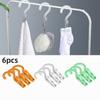 6 шт. противоскользящие прищепки для одежды ветрозащитный зажим для белья портативные носки воздухосохнущие зажимы для одежды