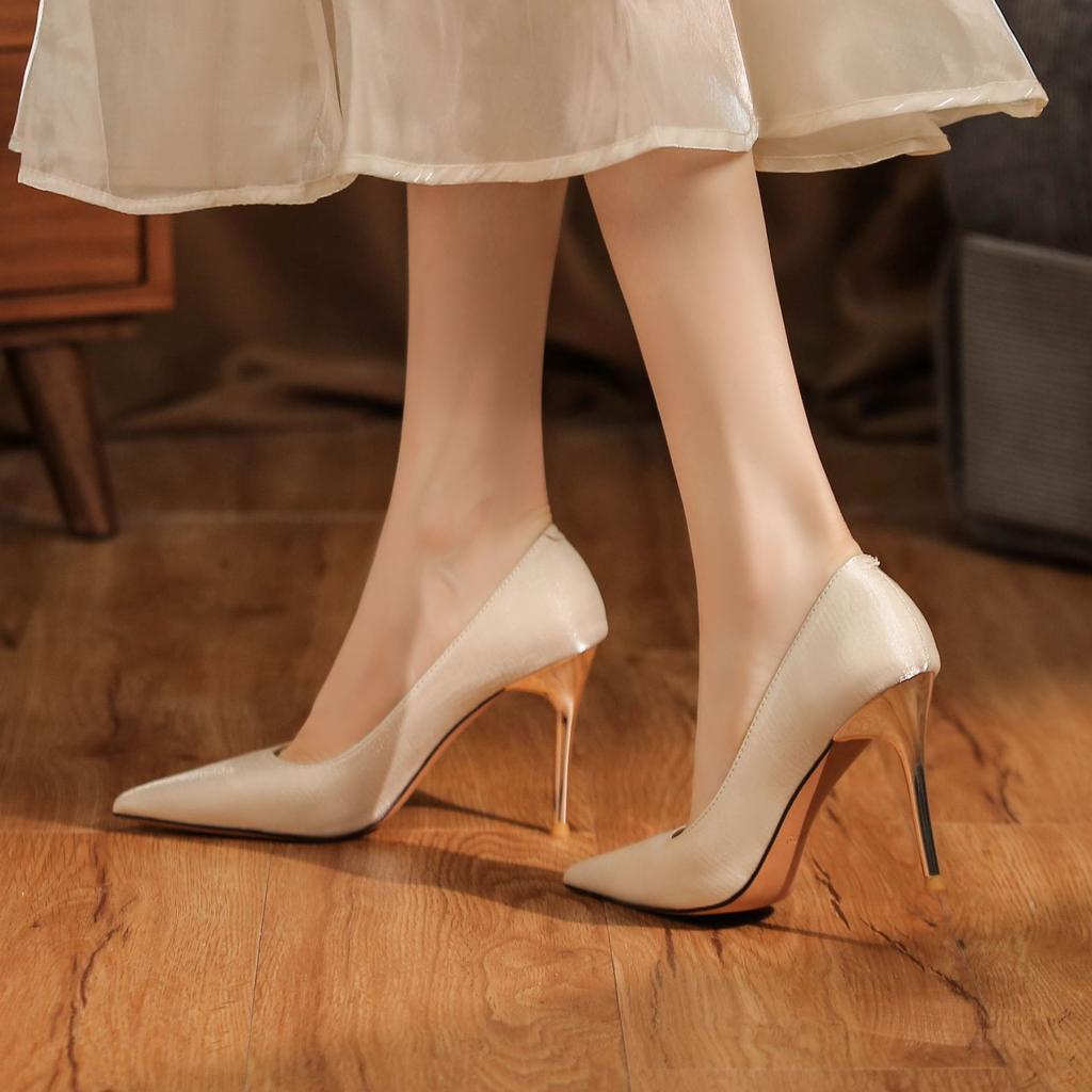 Атласные свадебные туфли на шпильках, темпераментные белые туфли на высоком каблуке, свадебное банкетное платье, подружки невесты, женская обувь