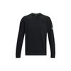 FW22 Solid Logo Print Crew Neck Long Sleeve Sweatshirt Men Tops Black 1374300-001