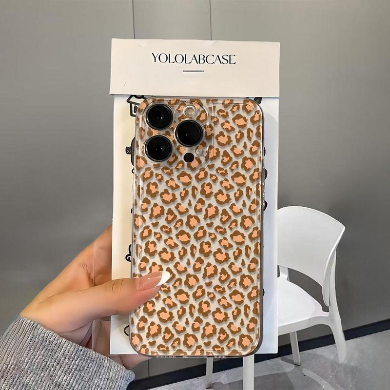 Желтый леопардовый чехол для телефона iPhone 16 Pro Чехол iPhone 13 14 11 12 15 Pro Max 14 Plus 12 13 17E 16E Силиконовый мягкий чехол