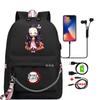 Anime Bookbag Teenage Backpack Unisex School Bags for Boy Girl Mochilas Cartoon Printing Laptop Bagpack Back To School Rucksack