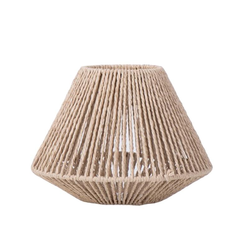 1 шт. ротанговый светильник, плетеный вручную абажур из ивовой лозы, чехол для люстры из бумажной веревки в стиле бохо для ресторана, подвесной светильник, абажур