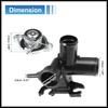 Engine Radiator Filler Neck with Fully Sealed Cap Replacement for Hyundai Elantra 11-16 for Kia Forte 14-18, No.25329-3X600/25330-1P000 Plastic Black