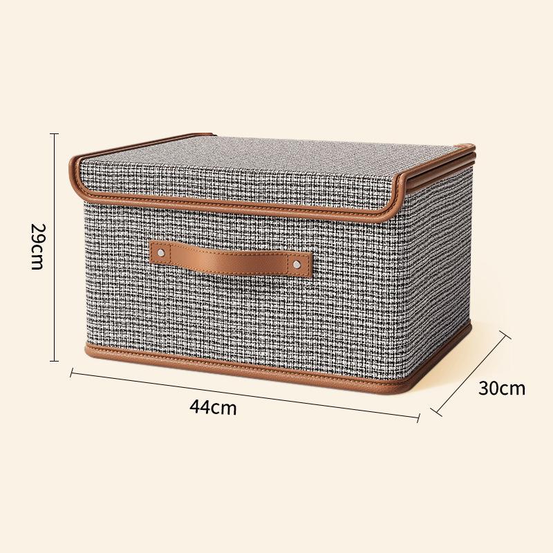 Dustproof Storage Box with Lid Double Thickness Moisture-proof Storage Box Large Capacity Foldable Clothes Storage Box