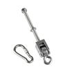 Подвесной гамак Крюк-карабин из нержавеющей стали Крюк для качелей с подшипником для помещений/улиц Прочный крепеж для качелей