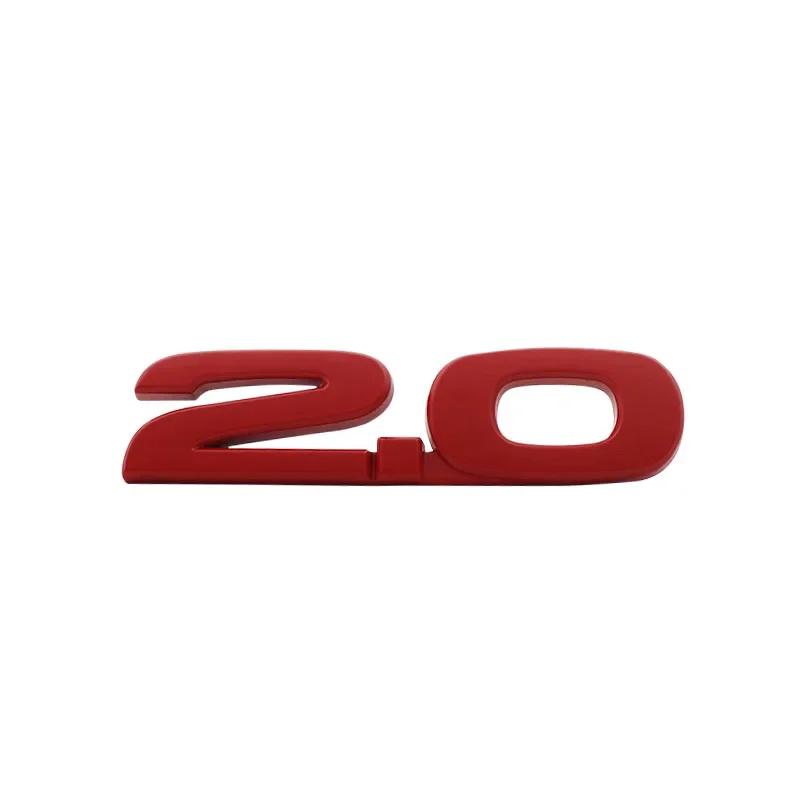 3D 2.0 Car Fender Side trunk Nameplate Decal Emblem Badge Sticker for CX-5 CX-7 CX-9 RX7 RX8 626 MX5