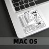 Наклейки со значками горячих клавиш для Word Excel Windows/MAC/OS Графика букв Защитная наклейка для ноутбука