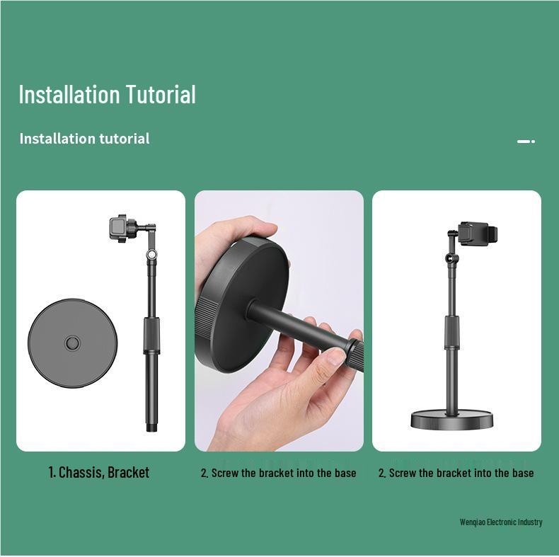 Universal Multifunctional Desktop Phone Holder for Selfies, Live Broadcasts, and Video Shooting