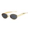 New Fashion Oval Sunglasses For Men And Women Uv400 Alloy Eyewear Fish-Shaped Sun Glasses High Quality Brand Designer