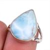 Кольцо из стерлингового серебра 925 пробы с драгоценным камнем Natural Republic Larimar S.7 R6k81