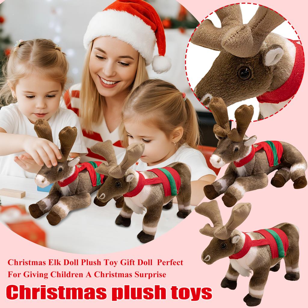 Christmas Elk Doll Plush Toy Gift Doll (without Label)