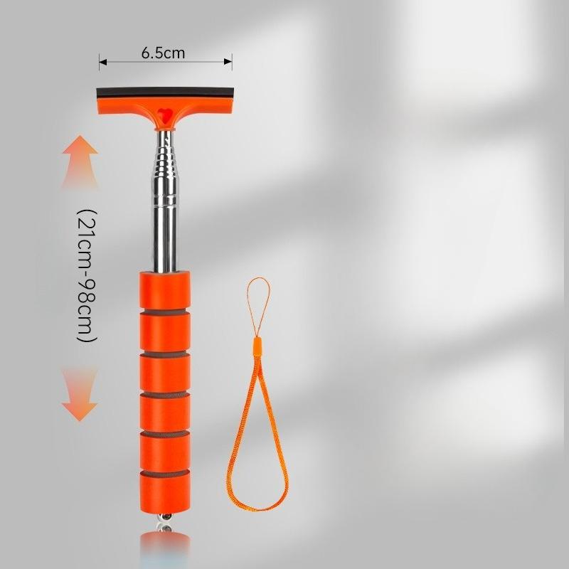 Автомобильный стеклоочиститель для зеркала заднего вида, портативный телескопический автомобильный скребок для мытья стекол, щетка для мытья автомобильных зеркал, длинная ручка, очиститель тумана для стекла