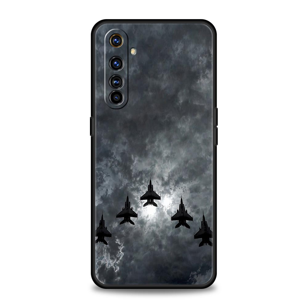 Крутой чехол для телефона с изображением самолета Для Realme 12 11 10 9 8 5G 7 6 GT5 GT3 GT2 Pro Plus C21 C11 C25 C35 Для GT Neo 2 3 3T 5 Чехол