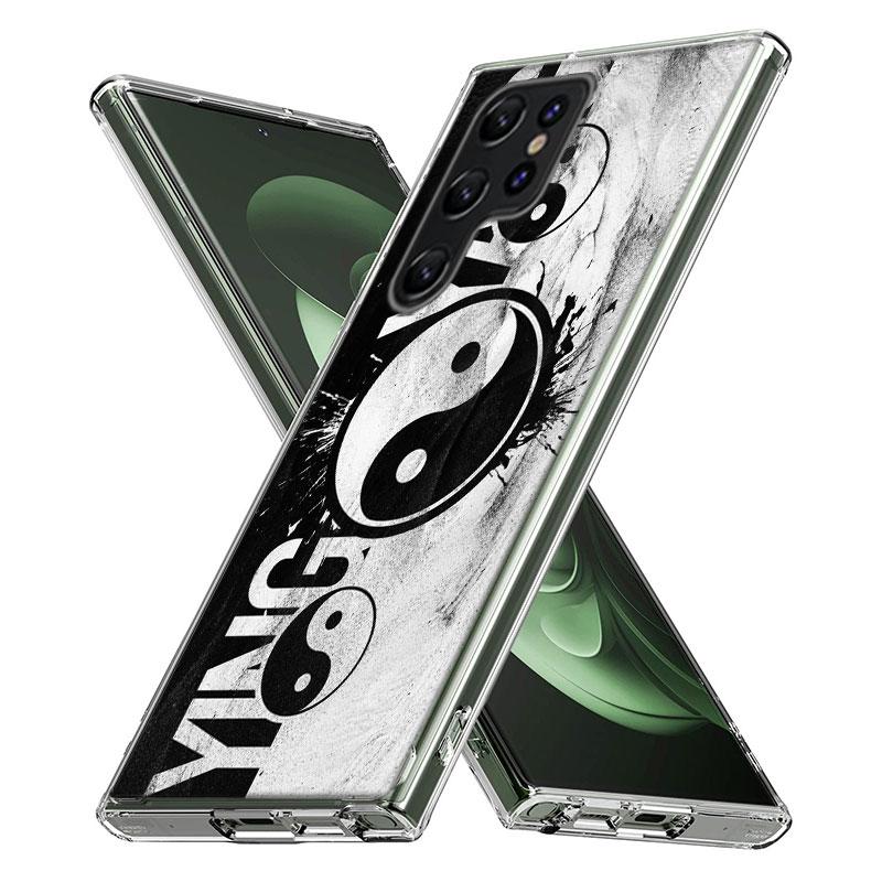 Eight Diagrams Taiji Yin Yang Capa Phone Case For Samsung S26 Ultra S25 Edge Galaxy S23 S21 S20 S24 FE S22 S10 Plus Cover Clear