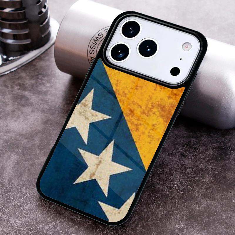 Чехол для телефона с принтом флага Боснии и Герцеговины для iPhone 17 16 15 14 13 12 11 Pro Max Plus 17Air Мягкий силиконовый чехол