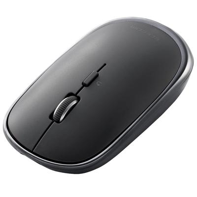 ELECOM Slint Беспроводная Bluetooth 4 Подключается к 3 Совместим с и Средний размер M-TM15BBGM/EC Мышь, Тонкая, Тихая, Перезаряжаемая, Кнопки,