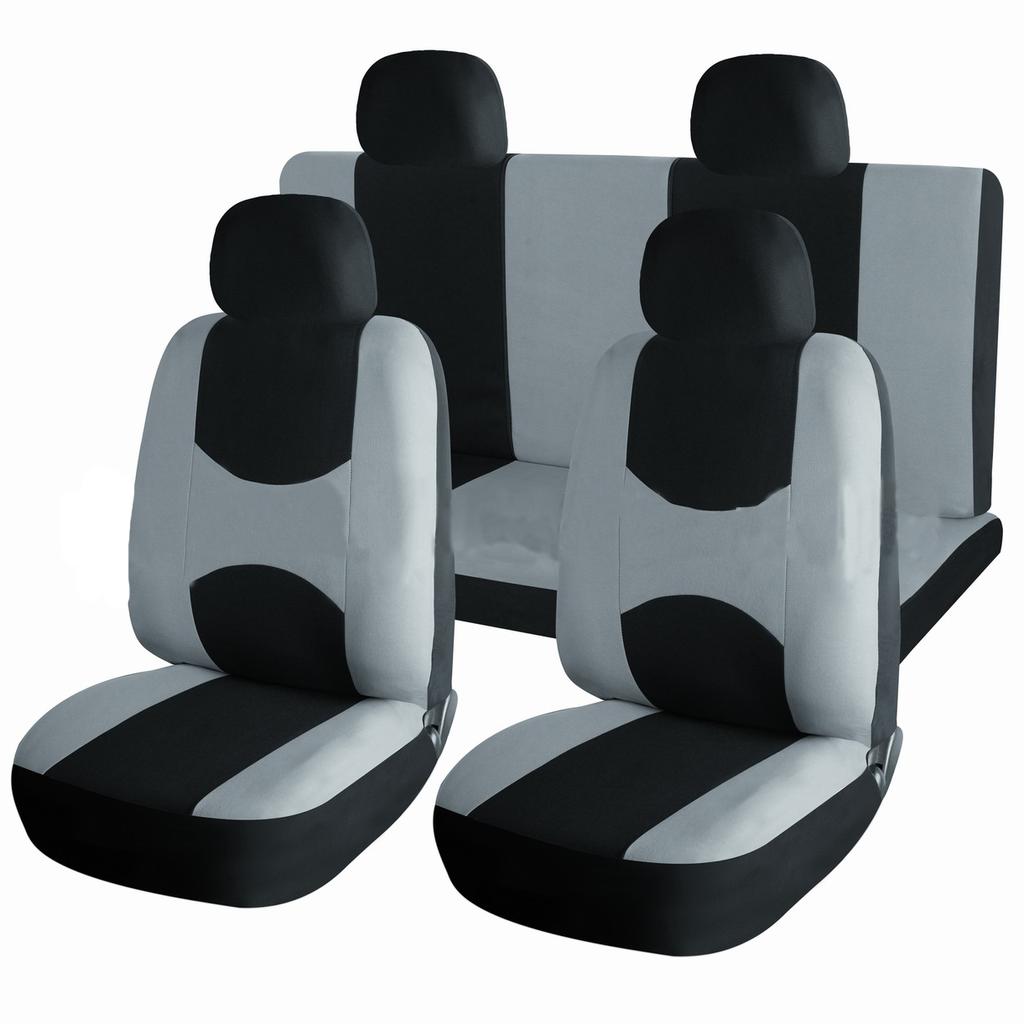 Four Seasons All-inclusive Cushion Car Seat Cover Polyester Cloth Single Plant 9-piece Set