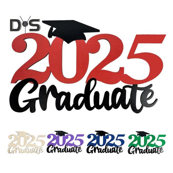 Деревянная табличка для входной двери «Выпускной 2025 года», приветственный знак для выпускного вечера, декор для фотобудки