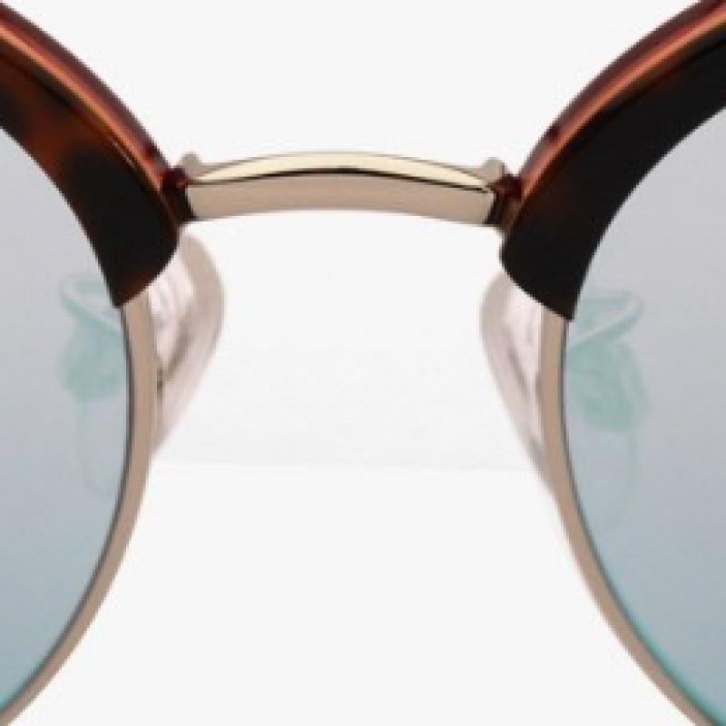 Puma Pu0159sk 003 Солнцезащитные очки 'Кошачий глаз' круглой формы, азиатская посадка